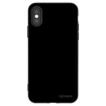 Picasee crna silikonska maskica za Apple iPhone X/XS - Black Bliss