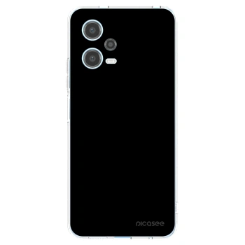 Picasee silikonska prozirna maskica za Xiaomi Redmi Note 12 5G - Black Bliss