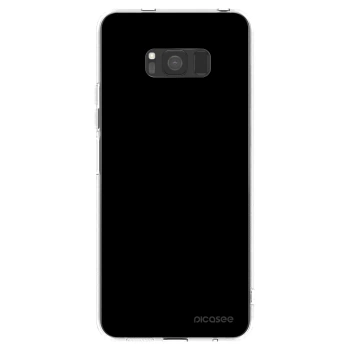 Picasee silikonska prozirna maskica za Samsung Galaxy S8 G950F - Black Bliss