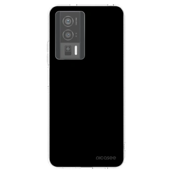 Picasee silikonska prozirna maskica za Xiaomi Poco F5 Pro 5G - Black Bliss