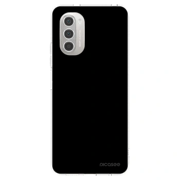 Picasee silikonska prozirna maskica za Motorola Moto G51 - Black Bliss