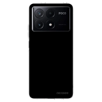 Picasee silikonska prozirna maskica za Xiaomi Poco X6 Pro - Black Bliss