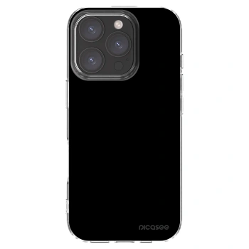 Picasee silikonska prozirna maskica za Apple iPhone 16 Pro - Black Bliss