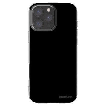 Picasee silikonska prozirna maskica za Apple iPhone 16 Pro Max - Black Bliss