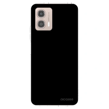 Picasee silikonska prozirna maskica za Motorola Moto G53 5G - Black Bliss