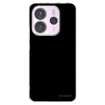 Picasee silikonska prozirna maskica za Xiaomi Redmi Note 14 4G - Black Bliss