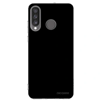 Picasee silikonska prozirna maskica za Huawei P30 Lite - Black Bliss