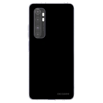 Picasee silikonska prozirna maskica za Xiaomi Mi Note 10 Lite - Black Bliss