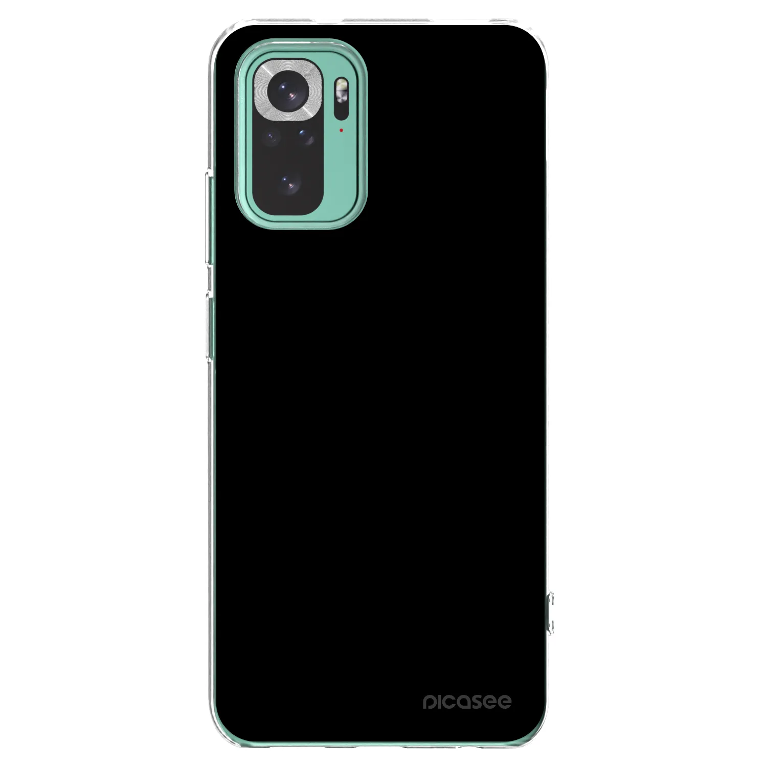 Picasee silikonska prozirna maskica za Xiaomi Redmi Note 10 Pro - Black Bliss
