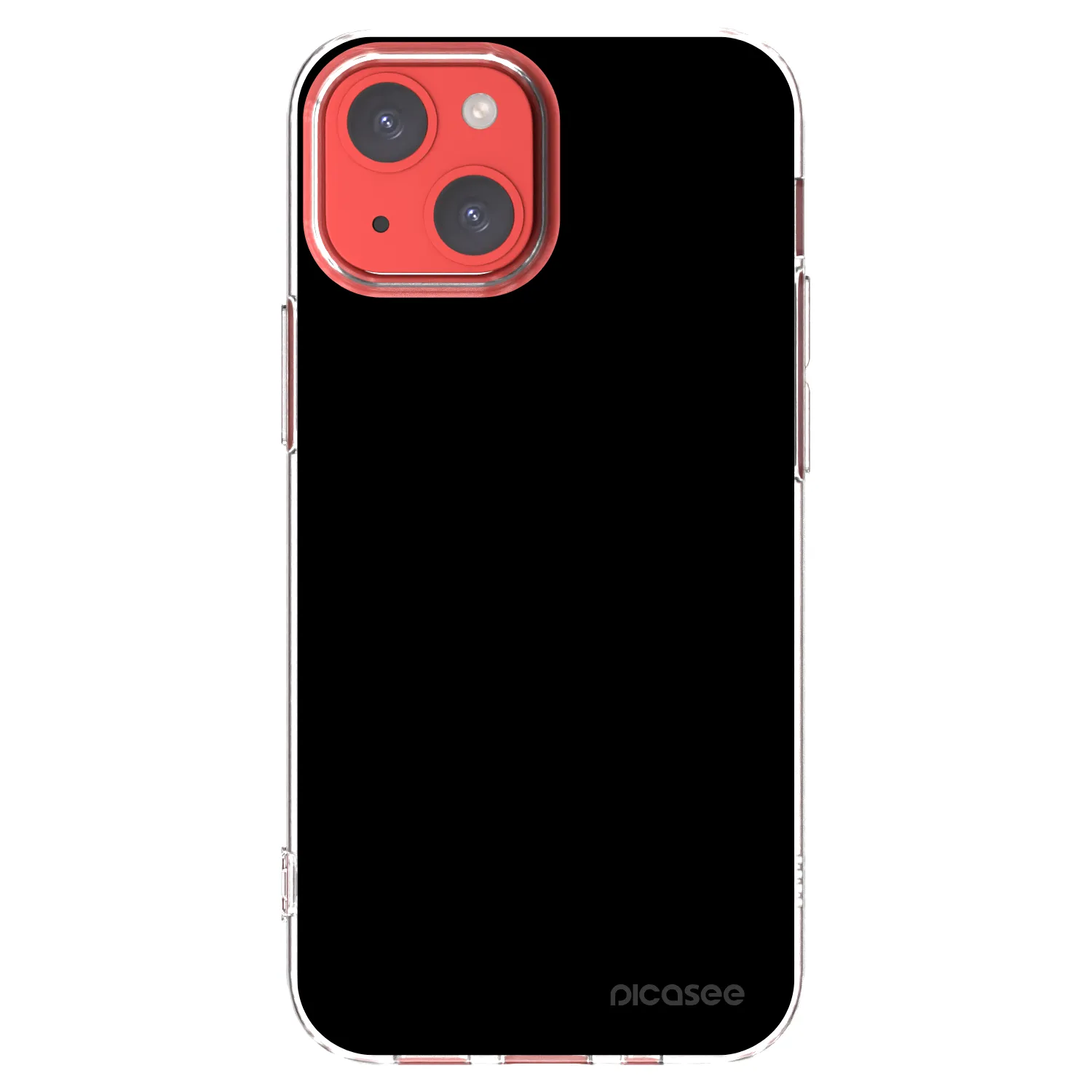 Picasee silikonska prozirna maskica za Apple iPhone 13 mini - Black Bliss