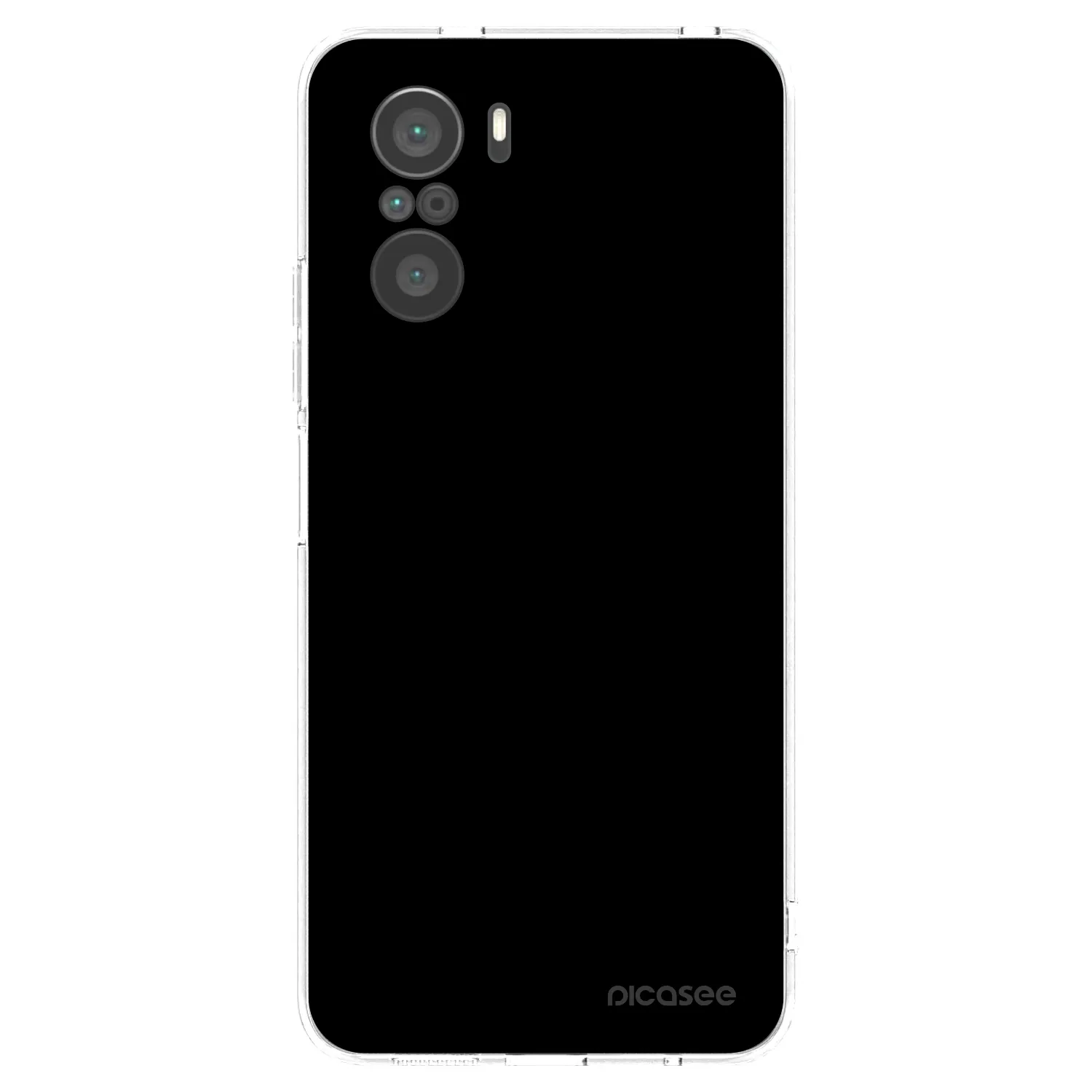 Picasee silikonska prozirna maskica za Xiaomi Poco F3 - Black Bliss