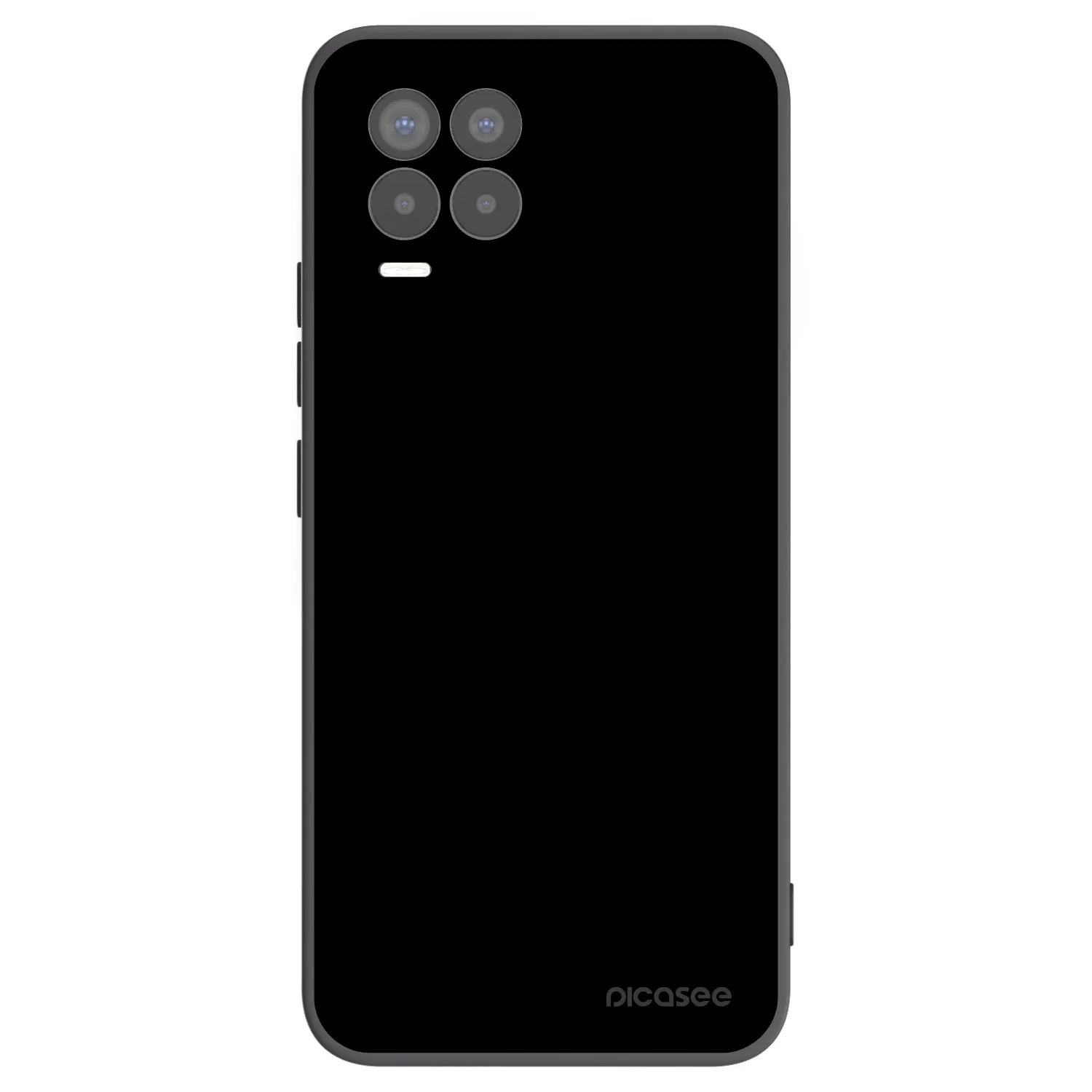Picasee crna silikonska maskica za Realme 8 4G - Black Bliss