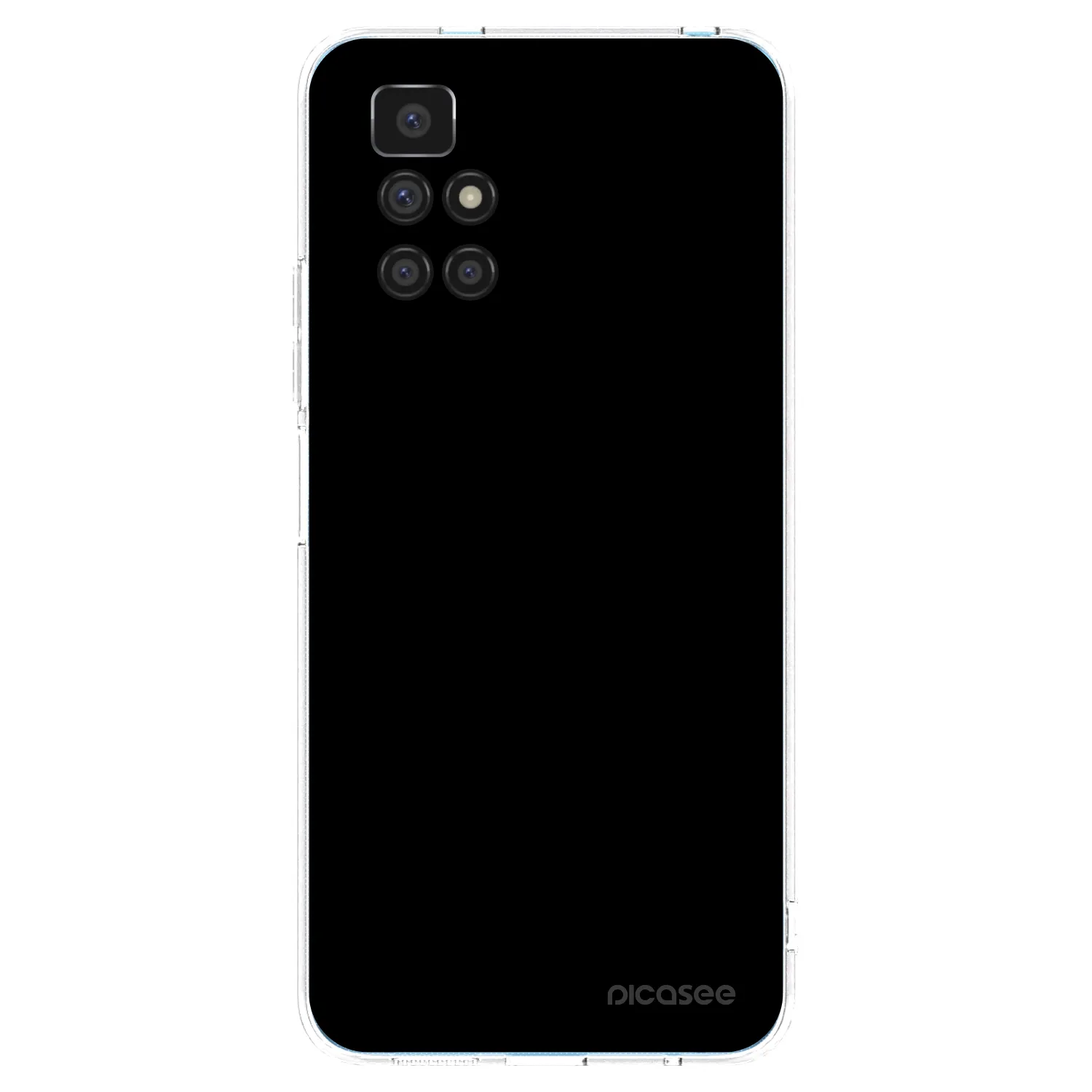 Picasee silikonska prozirna maskica za Xiaomi Redmi 10 - Black Bliss