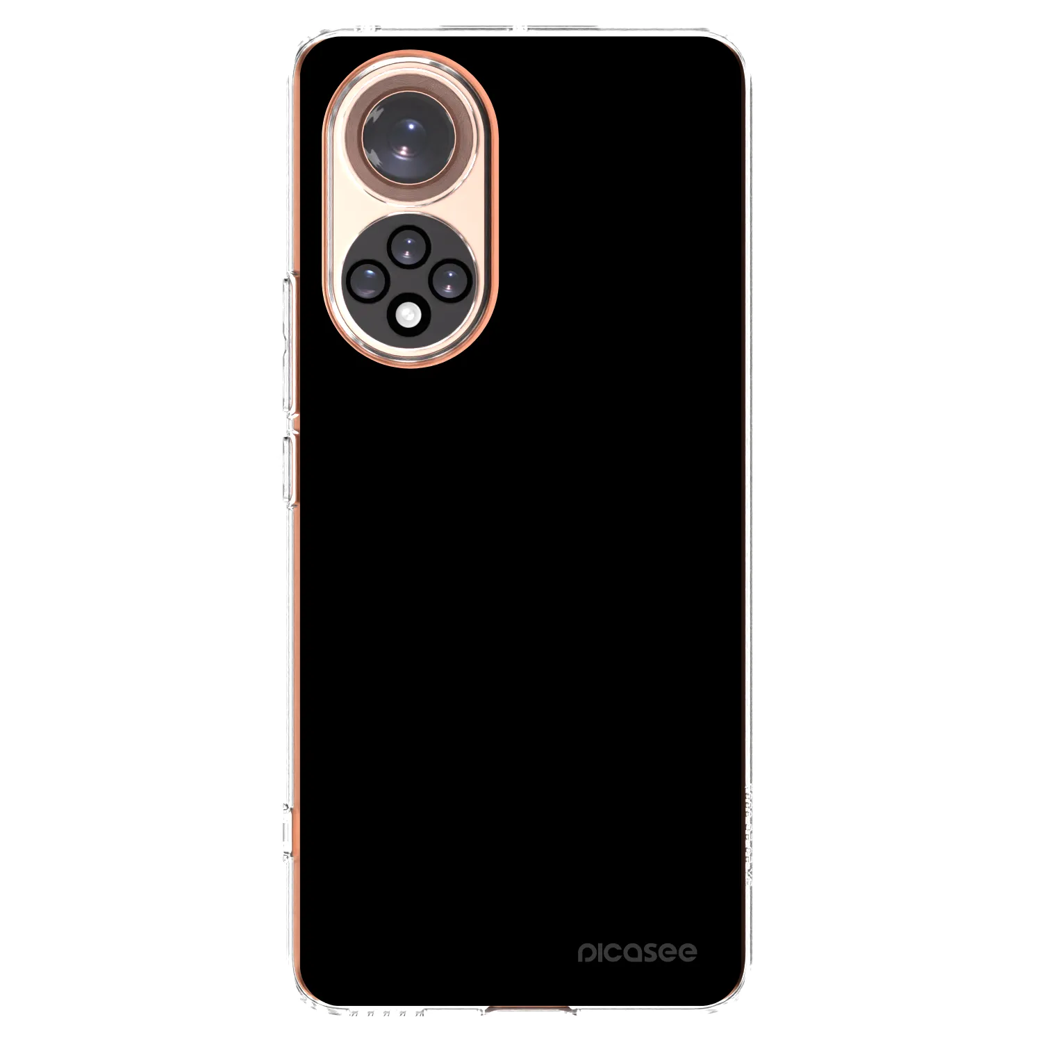Picasee silikonska prozirna maskica za Honor 50 5G - Black Bliss
