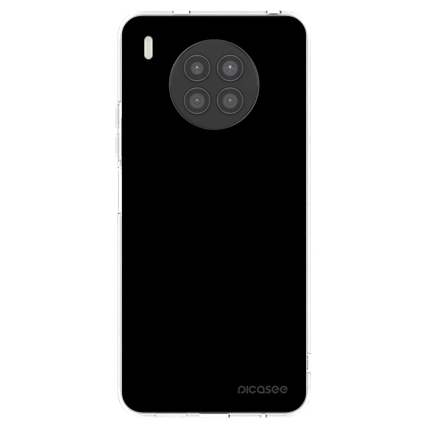 Picasee silikonska prozirna maskica za Huawei Nova 8i - Black Bliss