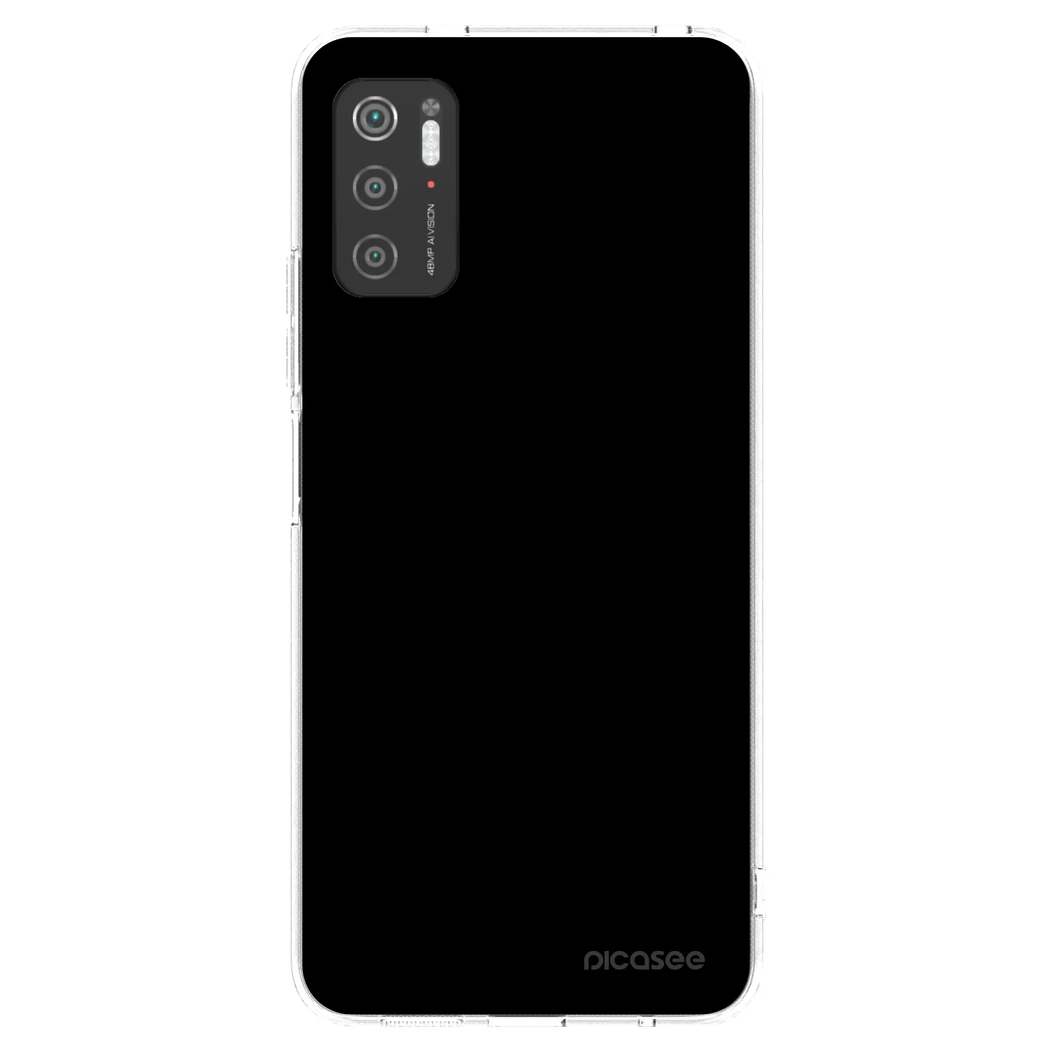 Picasee silikonska prozirna maskica za Xiaomi Poco M3 Pro 5G - Black Bliss