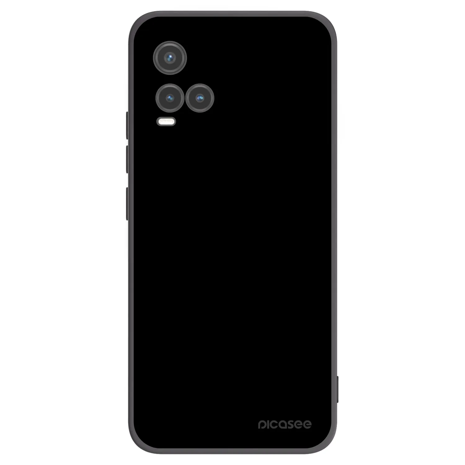 Picasee crna silikonska maskica za Vivo Y33s - Black Bliss