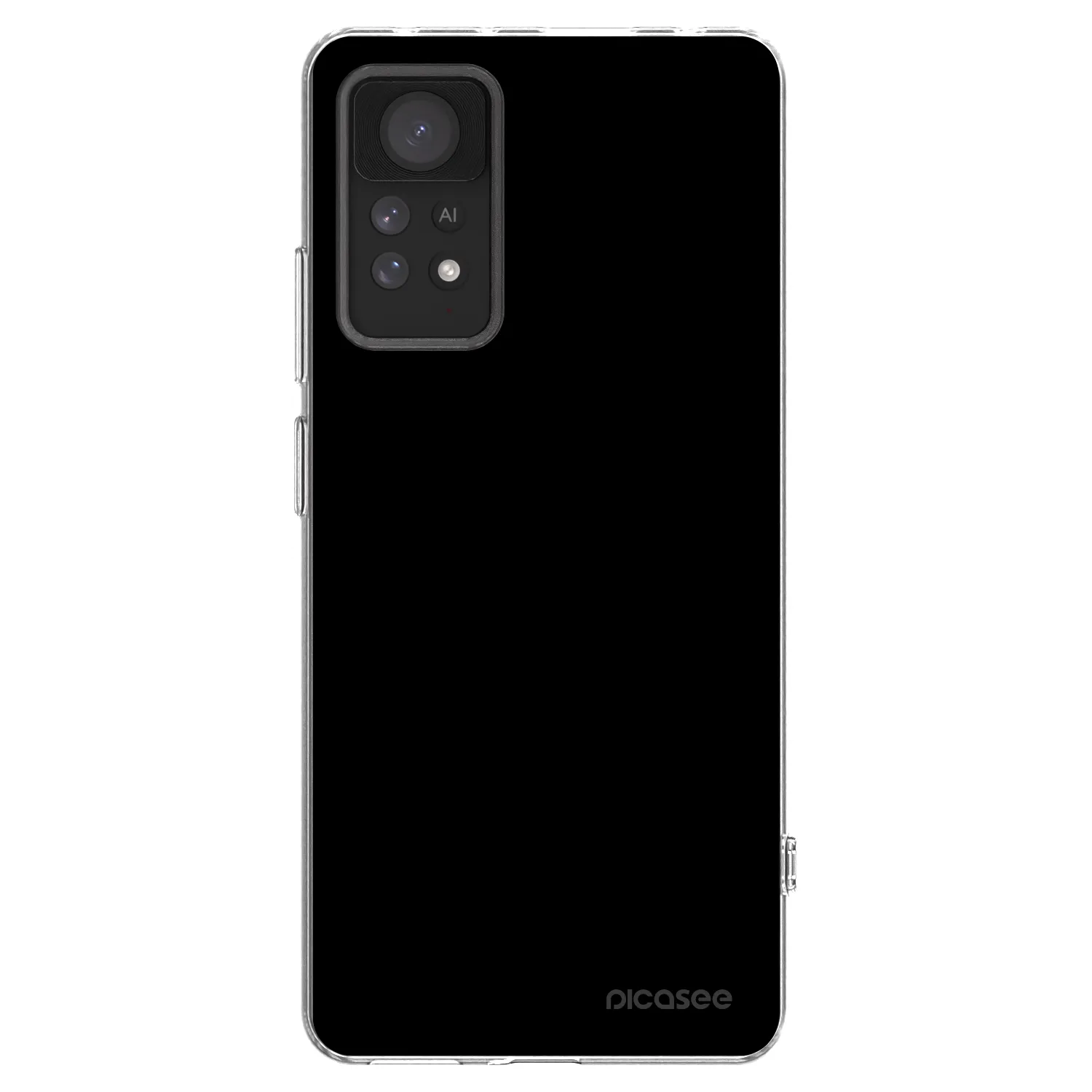 Picasee silikonska prozirna maskica za Xiaomi Redmi Note 11 Pro 5G - Black Bliss