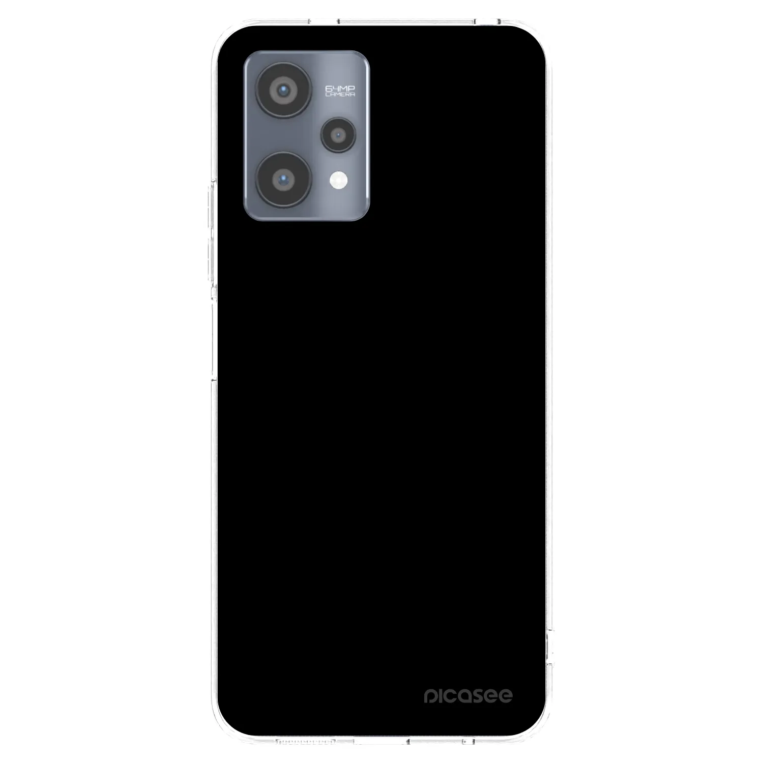 Picasee silikonska prozirna maskica za Realme 9 Pro 5G - Black Bliss