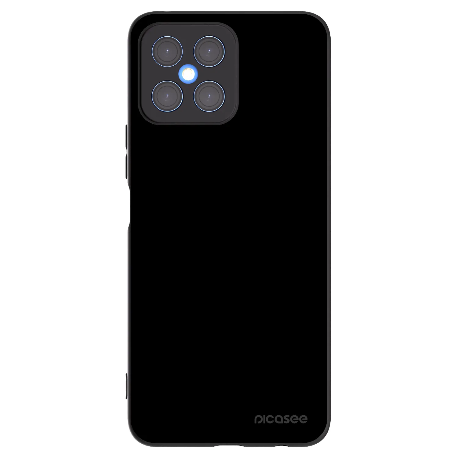 Picasee crna silikonska maskica za Honor X8 4G - Black Bliss