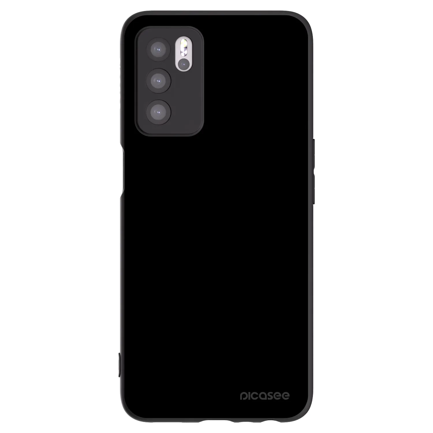 Picasee crna silikonska maskica za OPPO A16s - Black Bliss