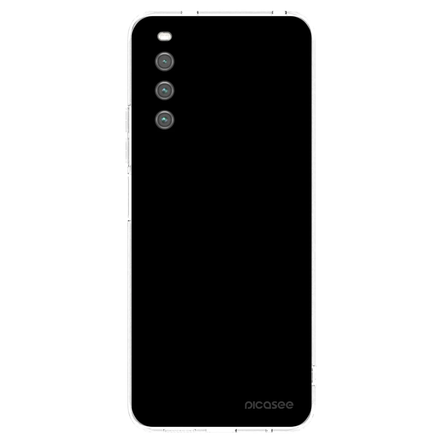 Picasee silikonska prozirna maskica za Sony Xperia 10 IV 5G - Black Bliss