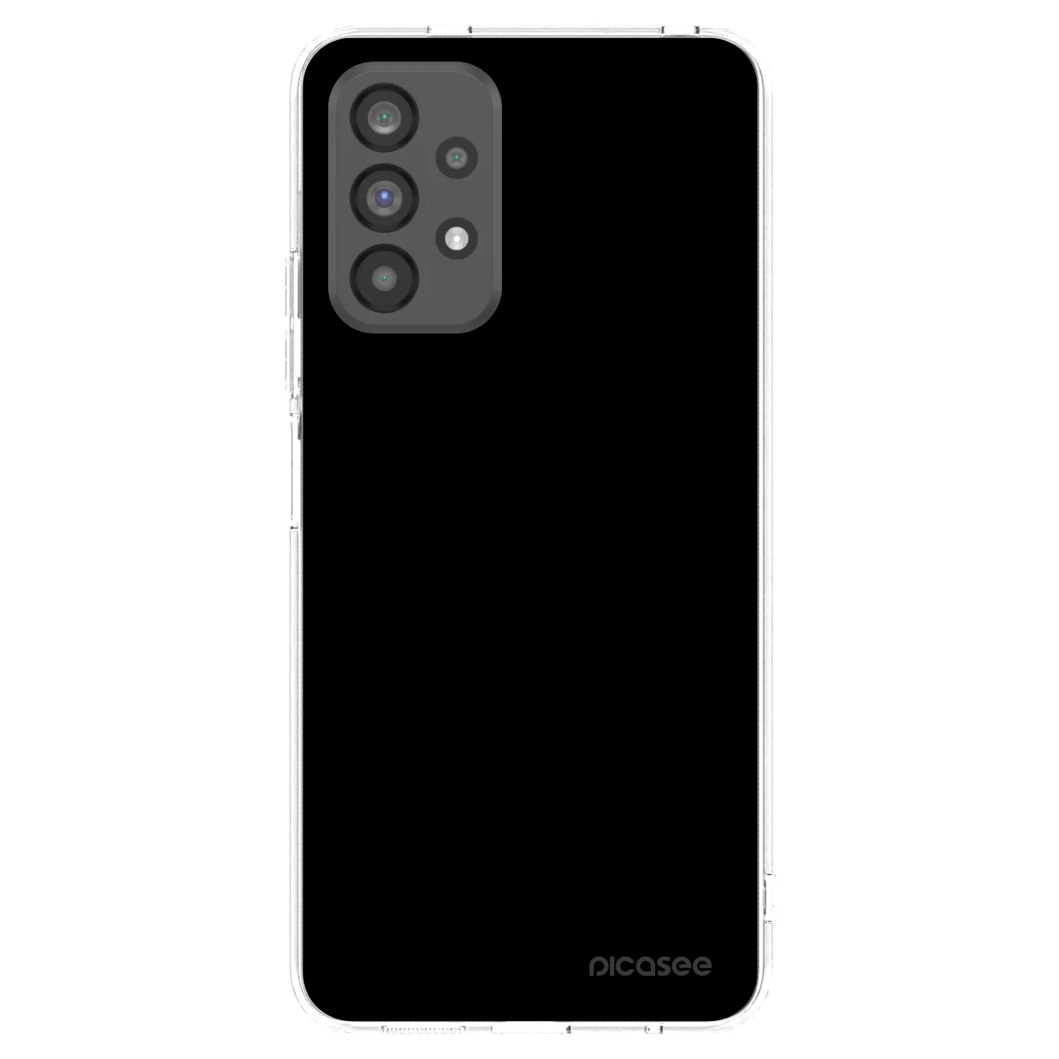 Picasee silikonska prozirna maskica za Samsung Galaxy A73 5G - Black Bliss