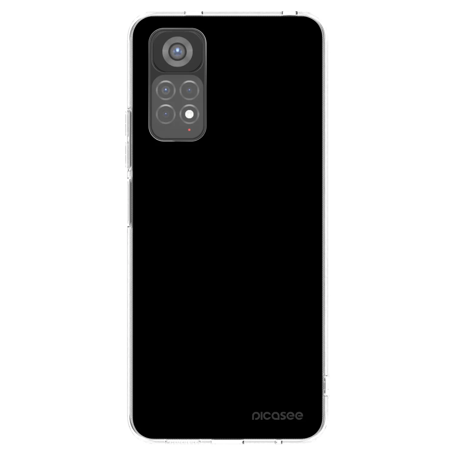 Picasee silikonska prozirna maskica za Xiaomi Redmi Note 11S 5G - Black Bliss