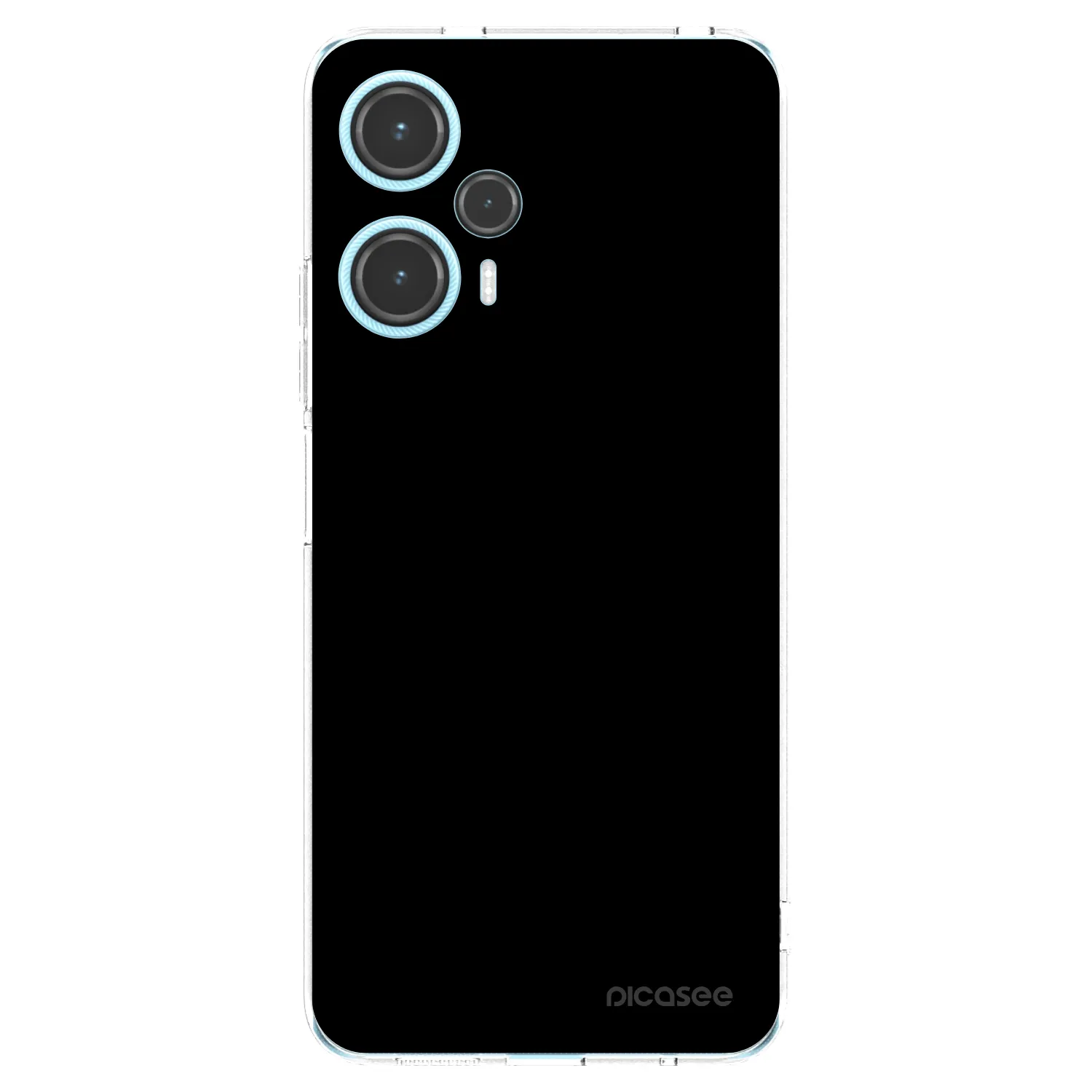 Picasee silikonska prozirna maskica za Xiaomi Poco F5 - Black Bliss
