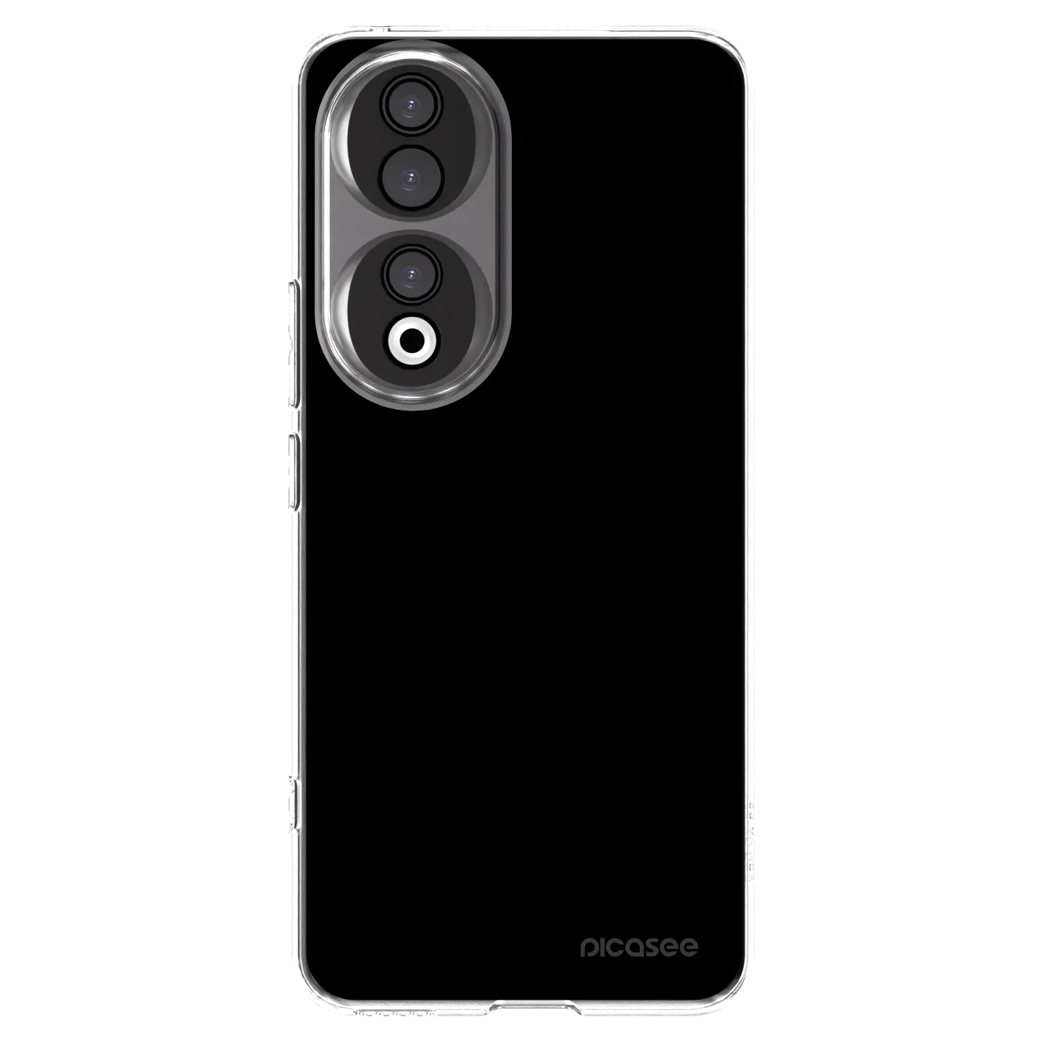 Picasee silikonska prozirna maskica za Honor 90 5G - Black Bliss