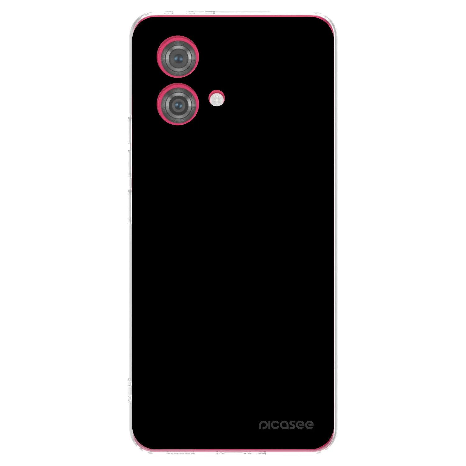 Picasee silikonska prozirna maskica za Motorola Moto G84 5G - Black Bliss