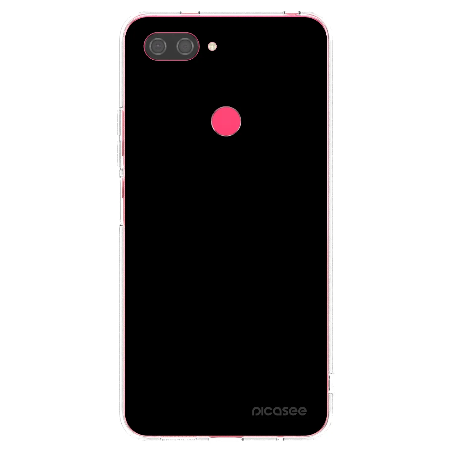 Picasee silikonska prozirna maskica za Xiaomi Mi 8 Lite - Black Bliss