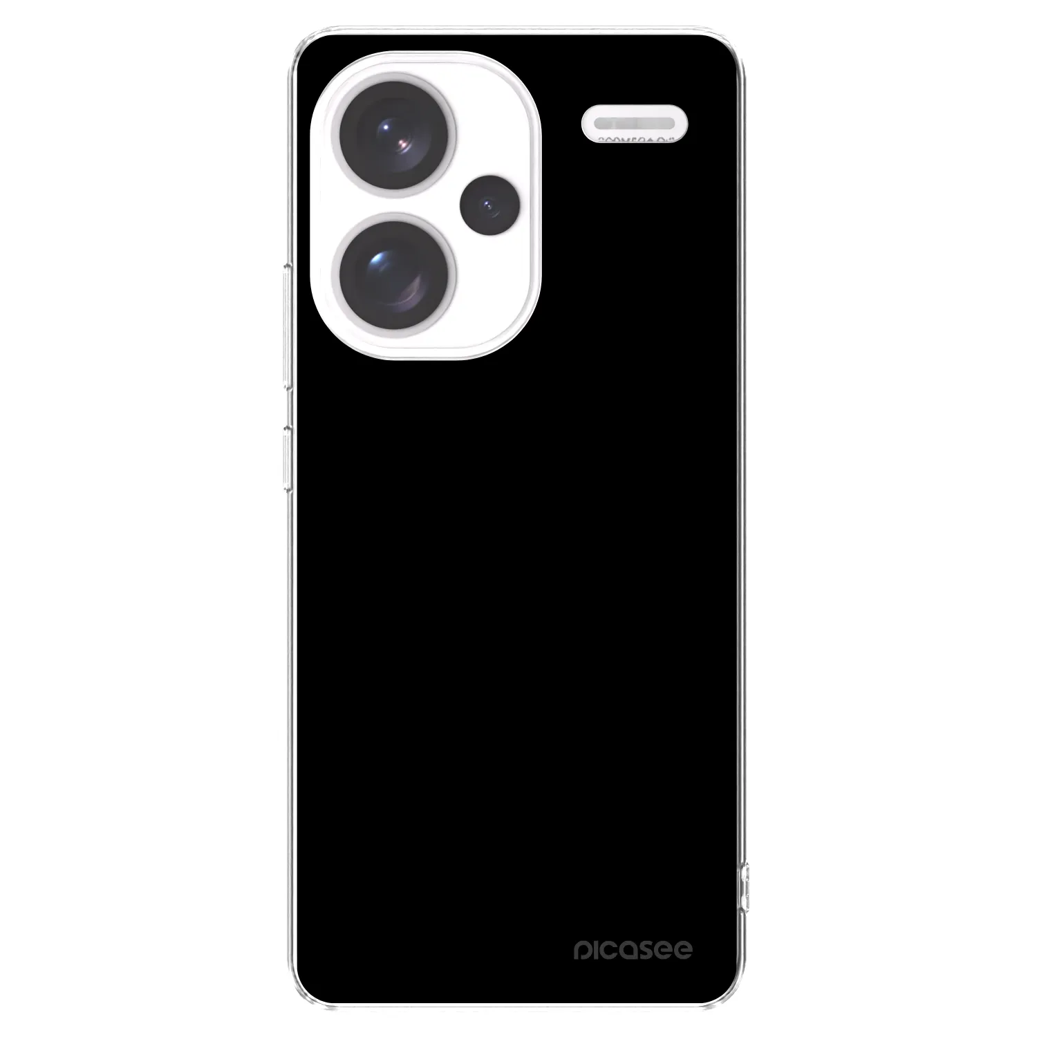 Picasee silikonska prozirna maskica za Xiaomi Redmi Note 13 Pro+ 5G - Black Bliss