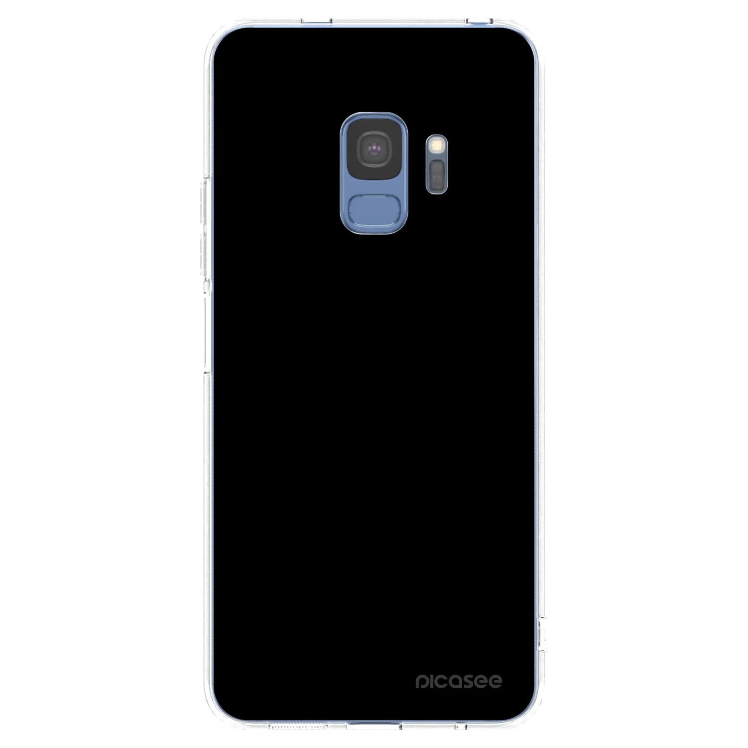Picasee silikonska prozirna maskica za Samsung Galaxy S9 G960F - Black Bliss
