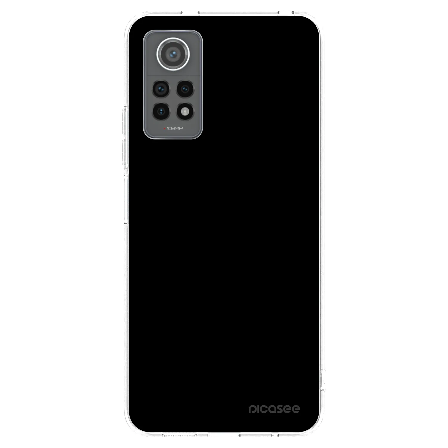 Picasee silikonska prozirna maskica za Xiaomi Redmi Note 12 Pro 4G - Black Bliss