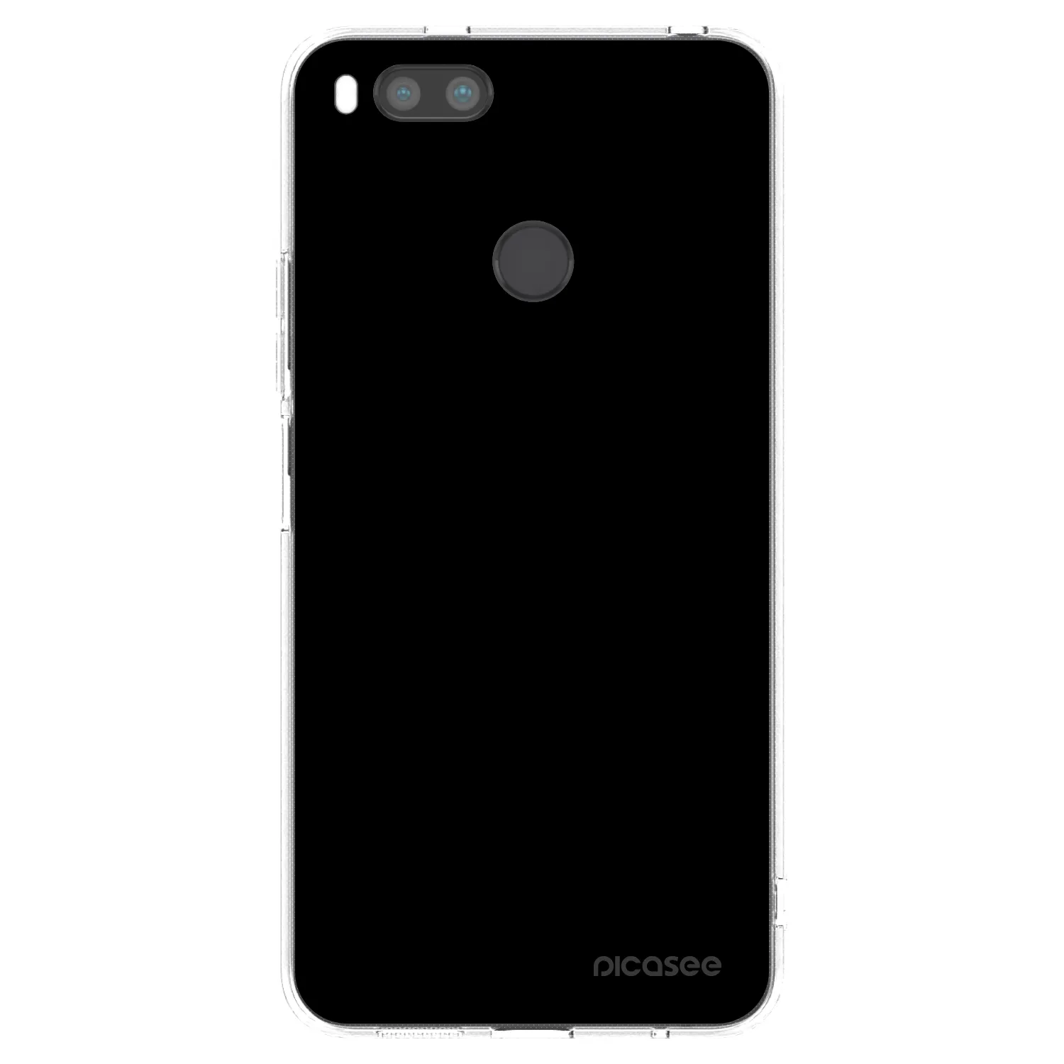 Picasee silikonska prozirna maskica za Xiaomi Mi A1 Global - Black Bliss