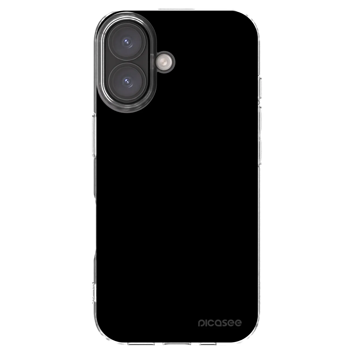 Picasee silikonska prozirna maskica za Apple iPhone 16 - Black Bliss