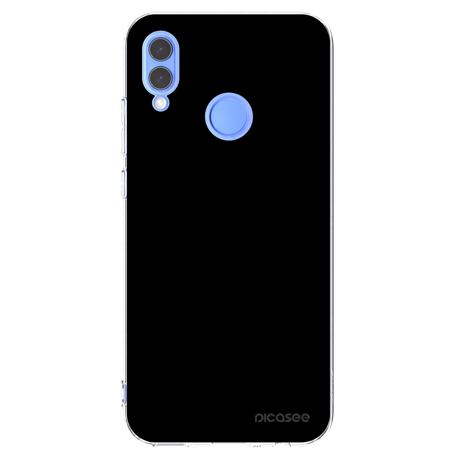 Picasee silikonska prozirna maskica za Huawei P Smart 2019 - Black Bliss
