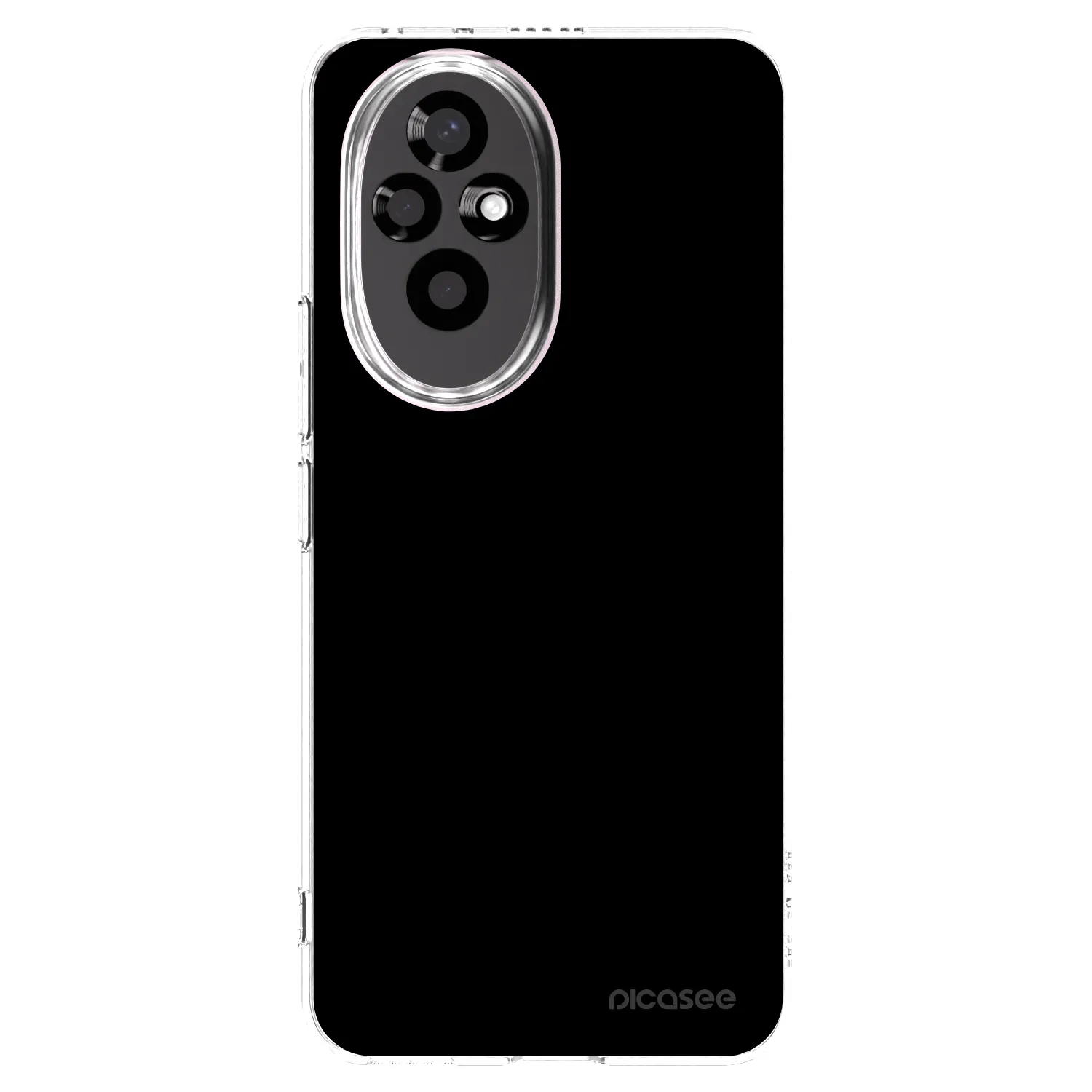 Picasee silikonska prozirna maskica za Honor 200 Pro 5G - Black Bliss