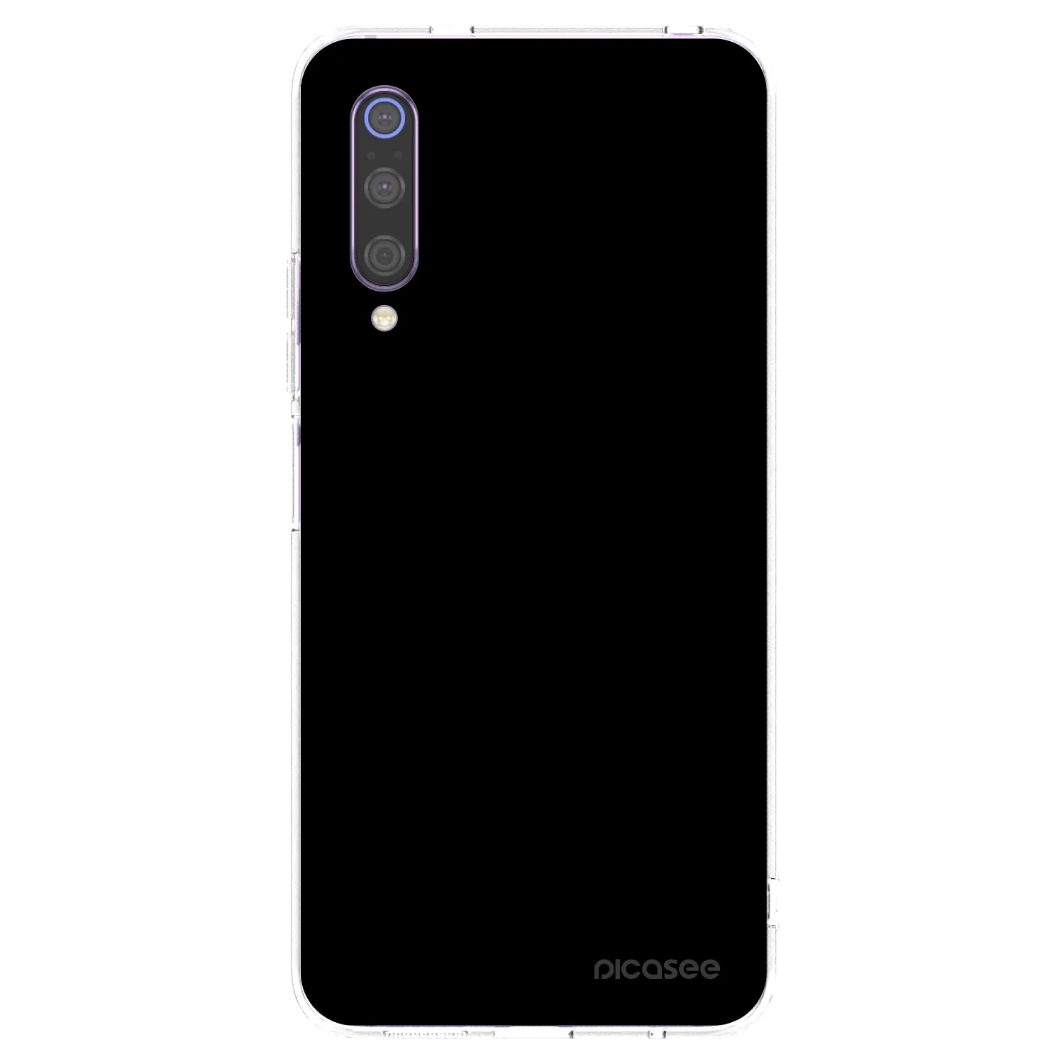 Picasee silikonska prozirna maskica za Xiaomi Mi 9 - Black Bliss