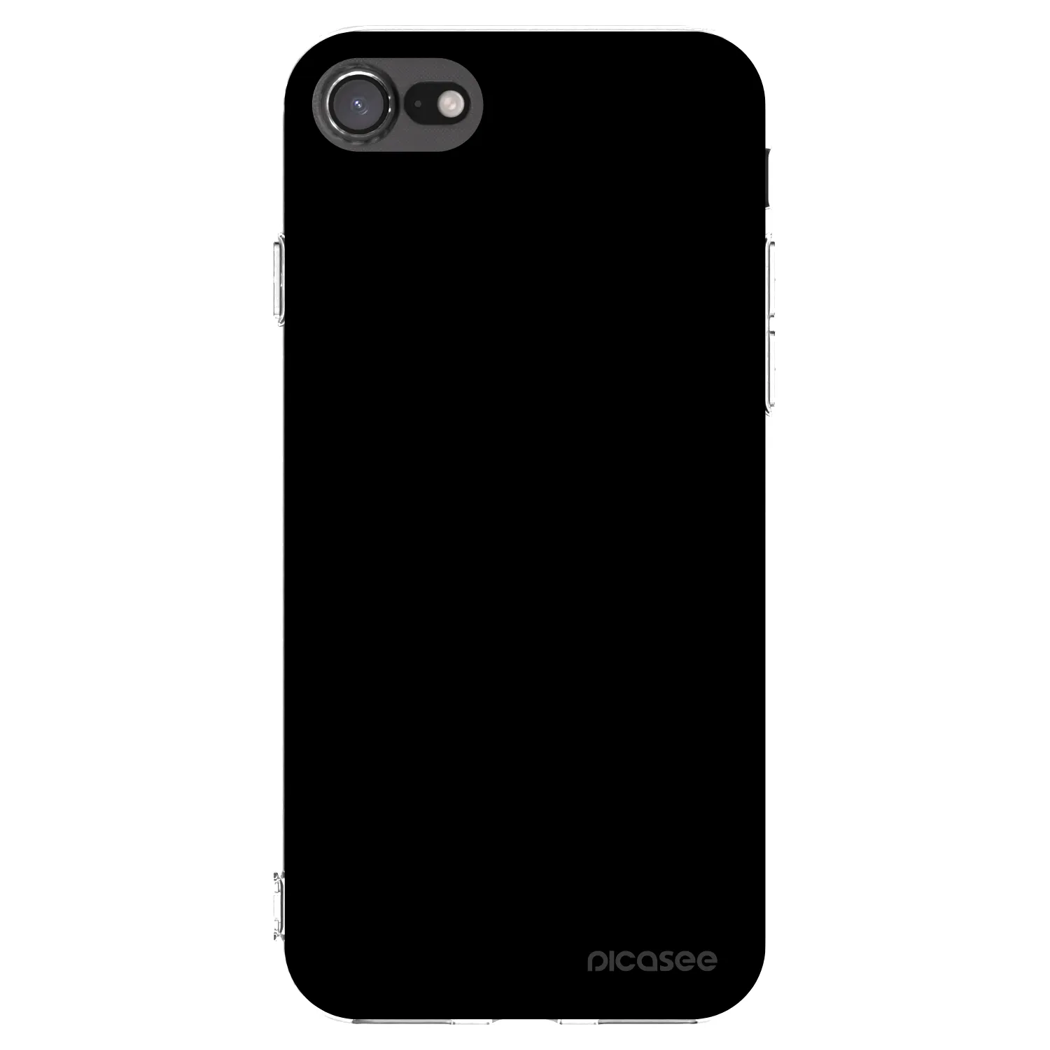 Picasee silikonska prozirna maskica za Apple iPhone 7 - Black Bliss