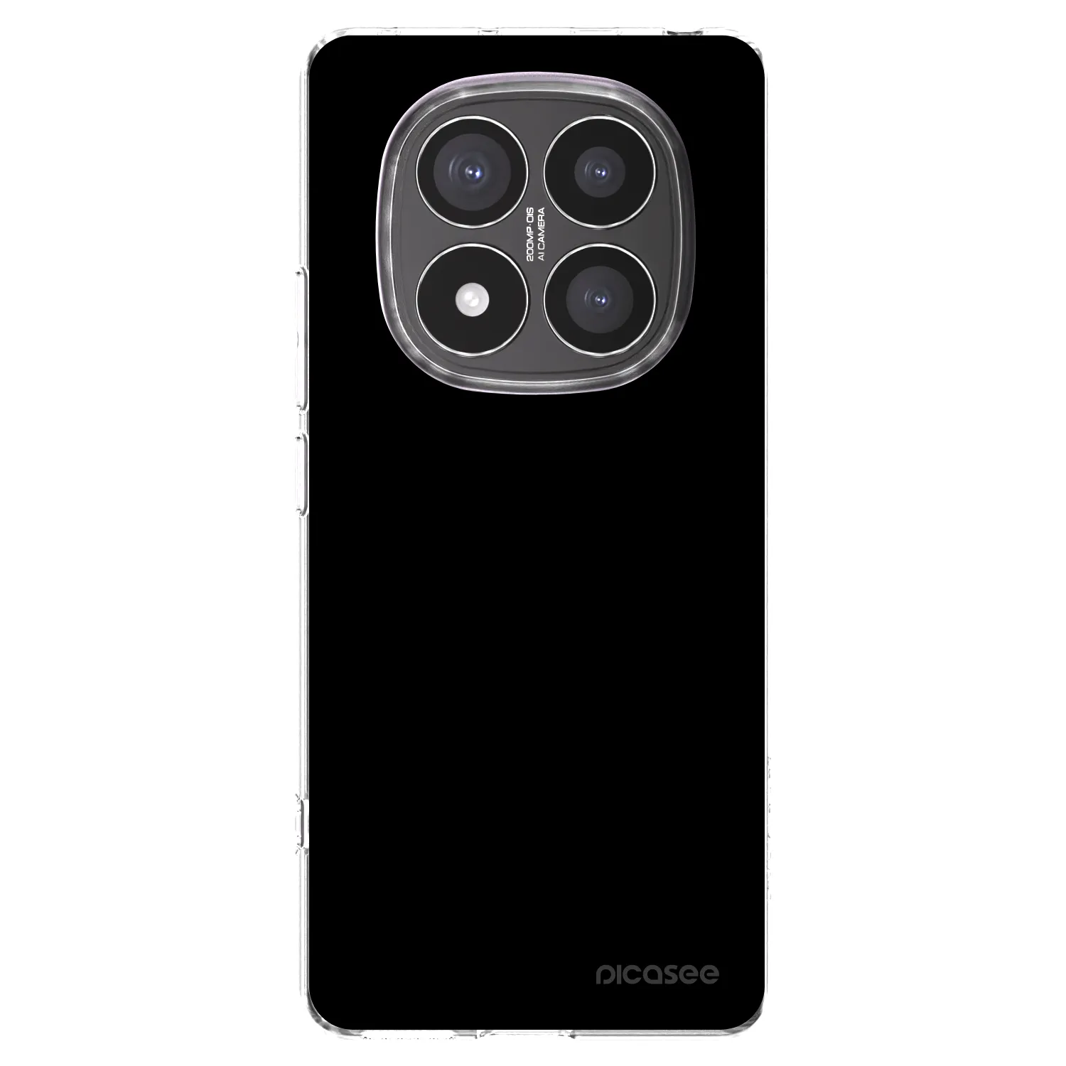 Picasee silikonska prozirna maskica za Xiaomi Redmi Note 14 Pro+ 5G - Black Bliss