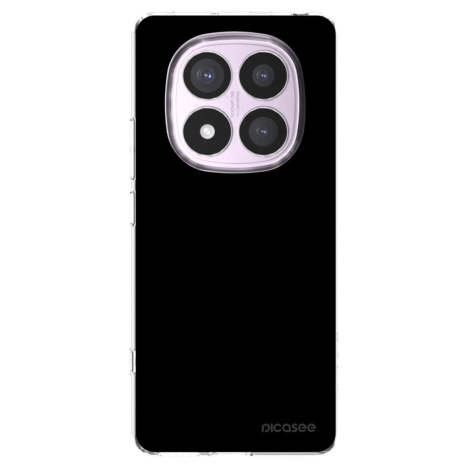 Picasee silikonska prozirna maskica za Xiaomi Redmi Note 14 Pro 5G - Black Bliss