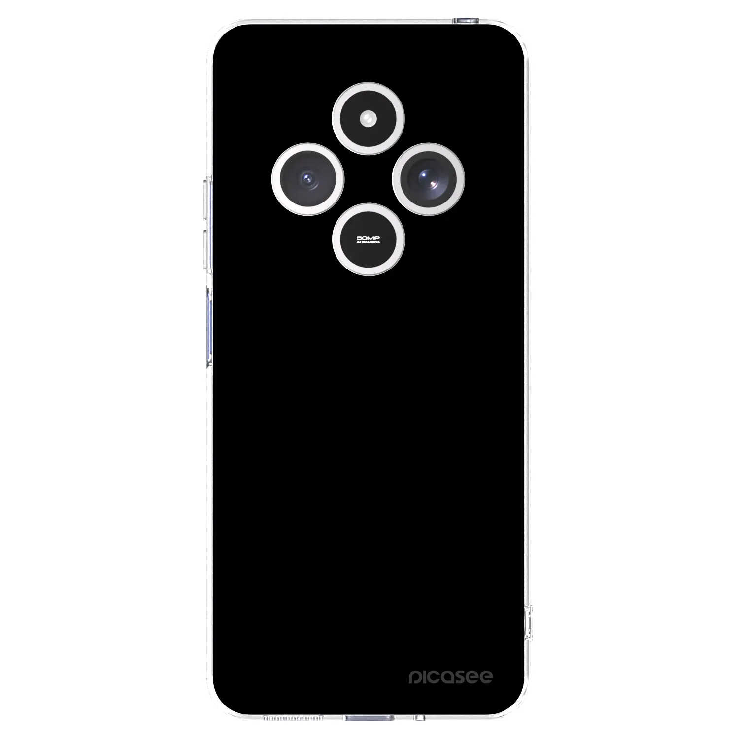 Picasee silikonska prozirna maskica za Xiaomi Redmi 14C - Black Bliss