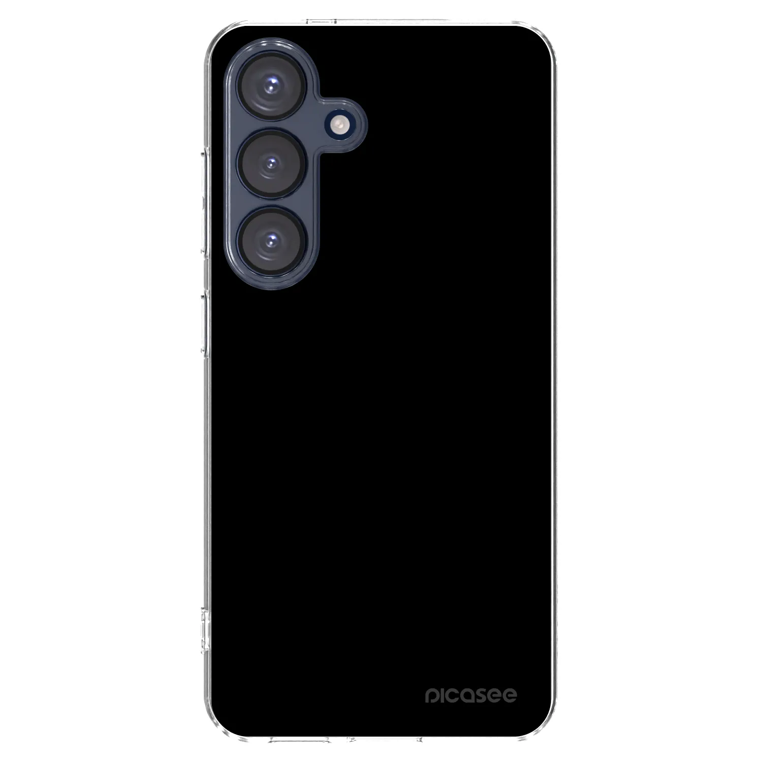 Picasee silikonska prozirna maskica za Samsung Galaxy S25 5G - Black Bliss