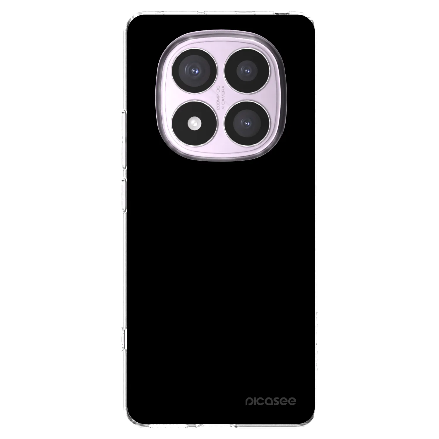 Picasee silikonska prozirna maskica za Xiaomi Redmi Note 14 Pro 4G - Black Bliss