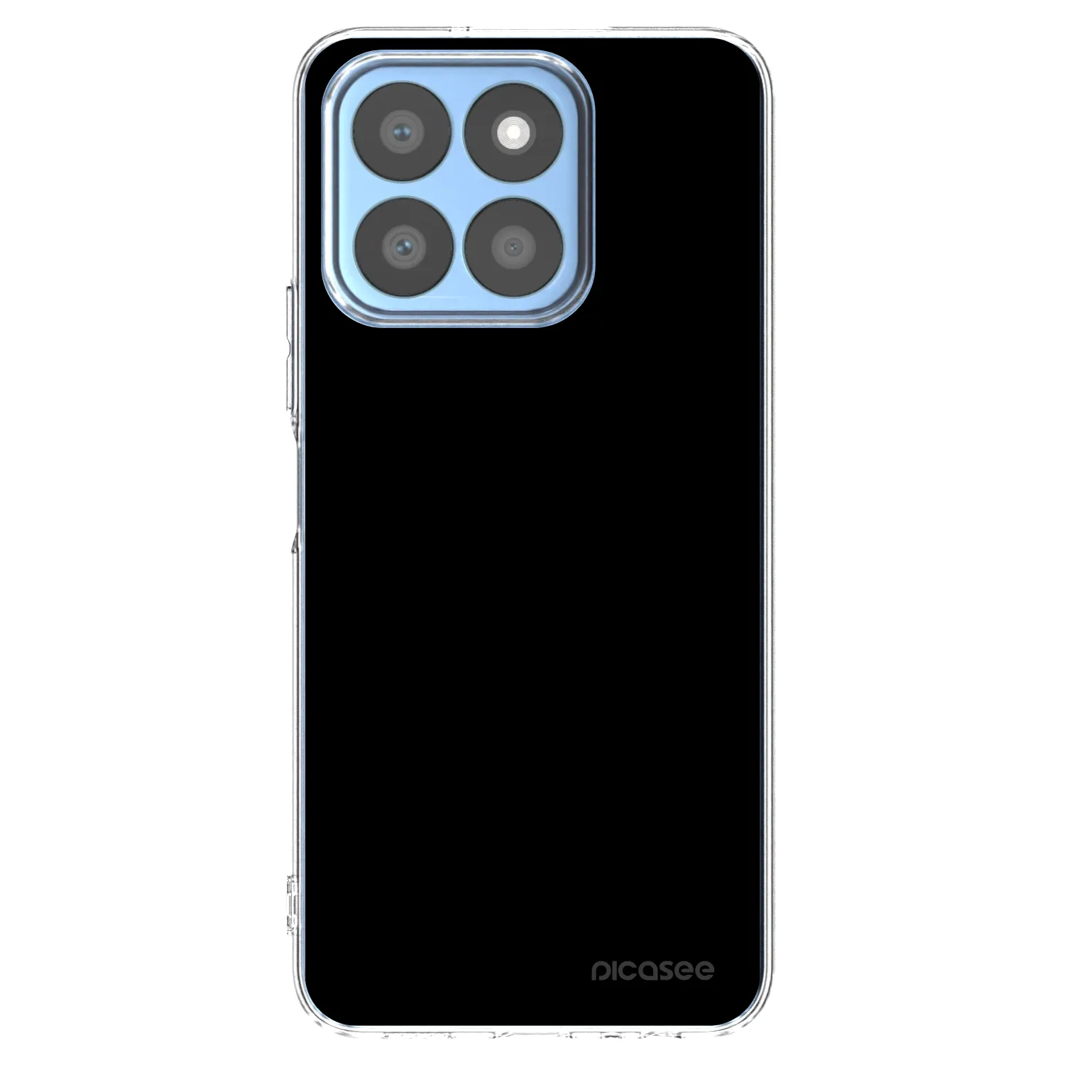 Picasee silikonska prozirna maskica za Honor X8c - Black Bliss