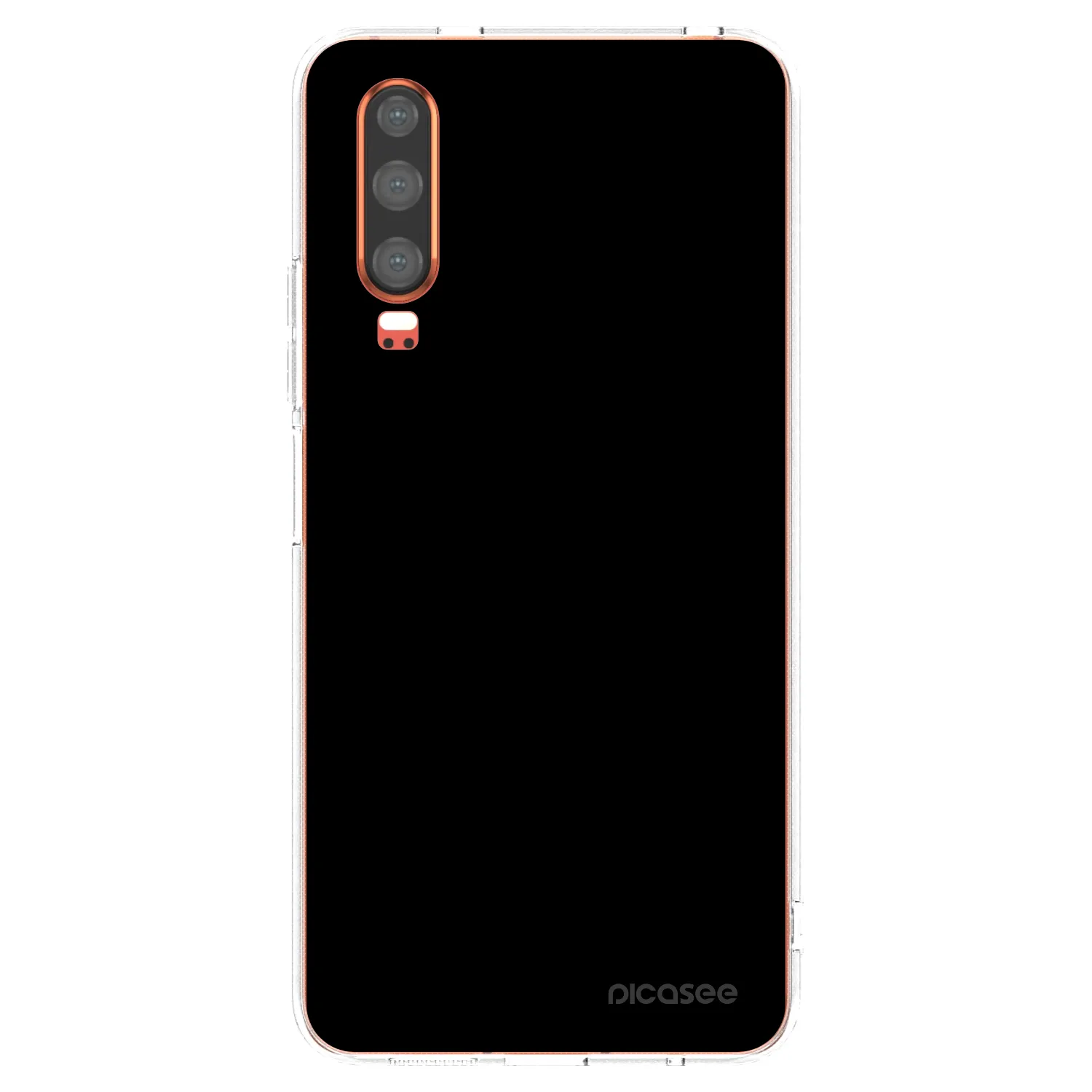 Picasee silikonska prozirna maskica za Huawei P30 - Black Bliss