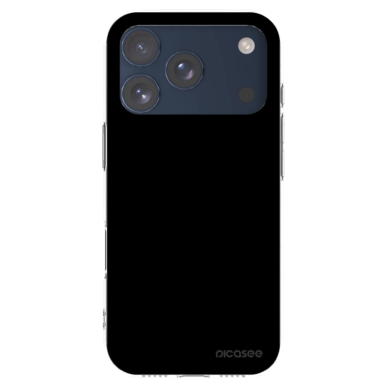 Picasee silikonska prozirna maskica za Apple iPhone 17 Pro - Black Bliss