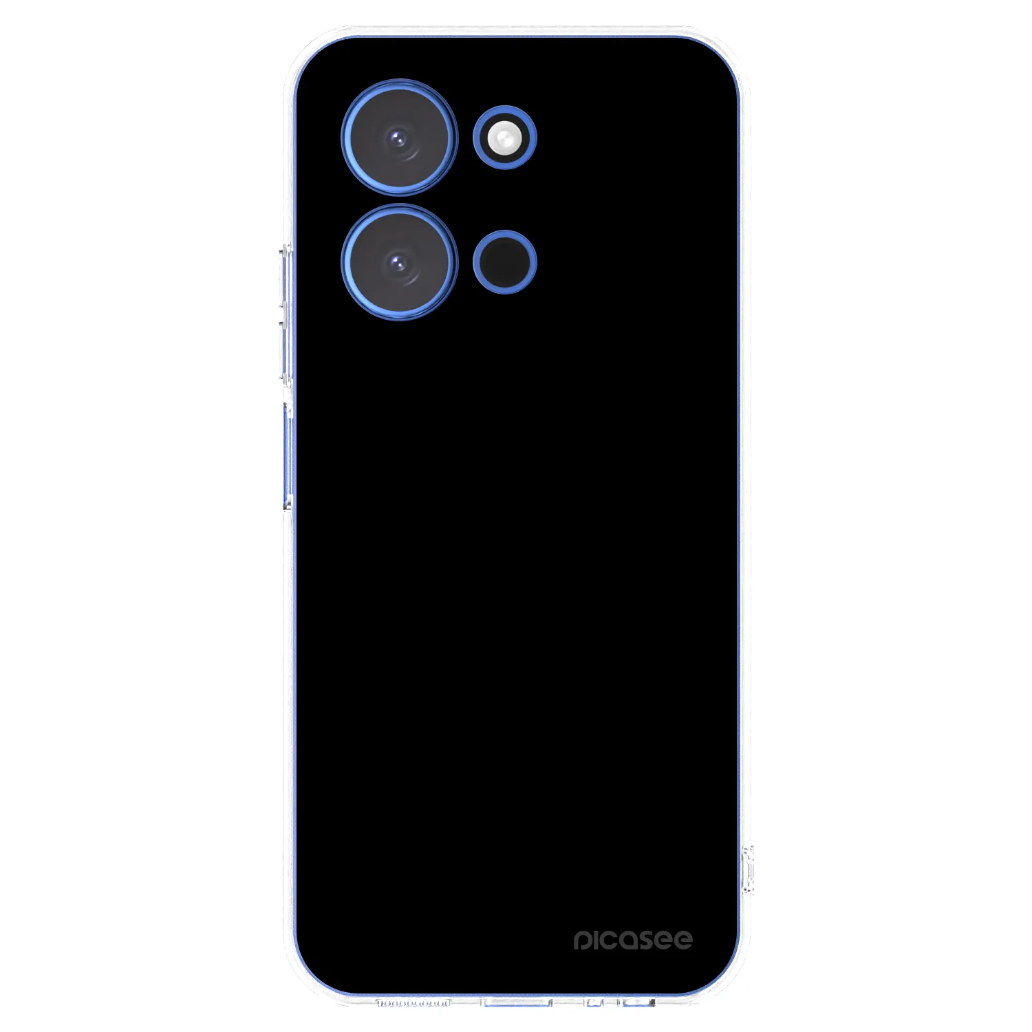 Picasee silikonska prozirna maskica za Xiaomi Redmi 15C 4G - Black Bliss